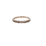 9ct White Gold Fancy Diamond Band.