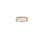 18ct Two Toned Gold Baguette Band