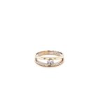 18ct White Gold Millennium Style Diamond Ring