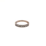 9ct half Eternity Diamond Ring