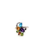 9ct White Gold Tutti Fruity Ring