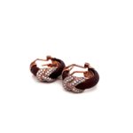 Araidne Rubber Rose Cubic Earrings