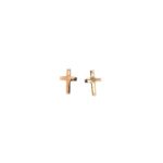 9ct Yellow Gold Cross Earrings