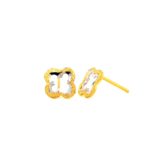 18ct Gold Cut Out Earrings
