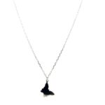Silver Neckchain and Butterfly Pendant Set