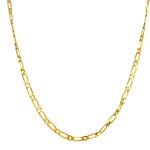 9CT YELLOW GOLD FIGARO 1+1 NECKCHAIN