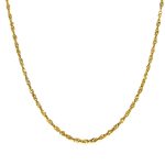 9CT YELLOW GOLD DISCO LINK CHAIN
