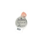 SILVER FOLLOW YOUR HEART DISC PENDANT