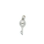 SILVER KEY PENDANT CUBIC