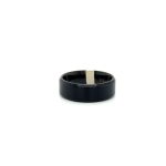 Black Titanium Bands shiny edge