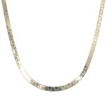 SILVER GREEK HERRINBONE NECKLACE