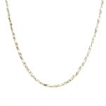 SILVER INTERLINK NECK CHAIN 62CM