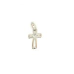 SILVER CUT OUT CROSS PENDANT,