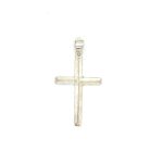SILVER CROSS PENDANT ENGRAVED DETAIL