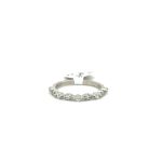 SILVER FANCY EYE AND ROUND CUBIC BAND