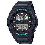 CASIO BABY G SHOCK BLACK /BLUE BAX-100-1ADR