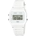 CASIO F-91WB-7ADF DIGITAL WHITE PU STRAP